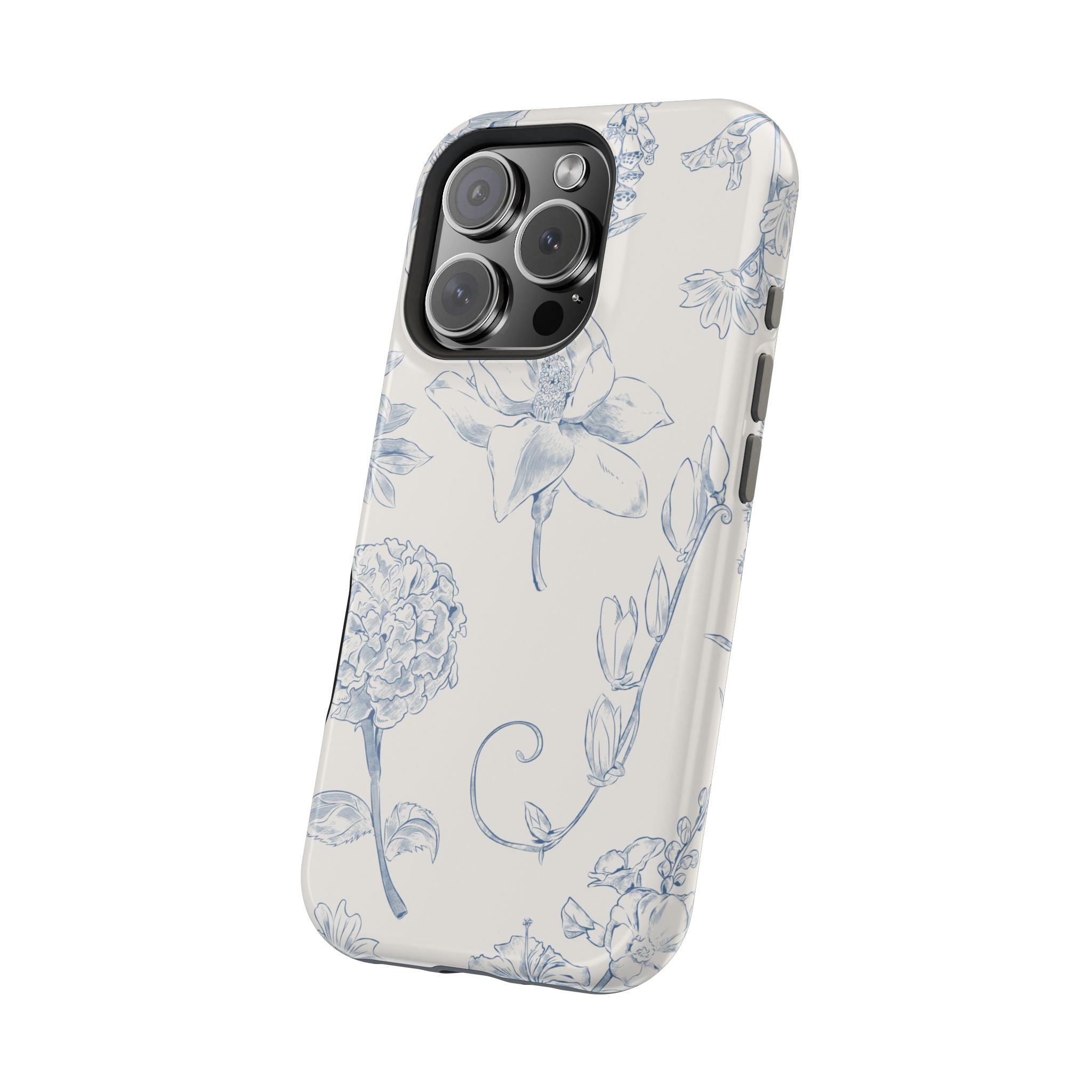 Vintage iPhone Case - Magnetic Floral Cover