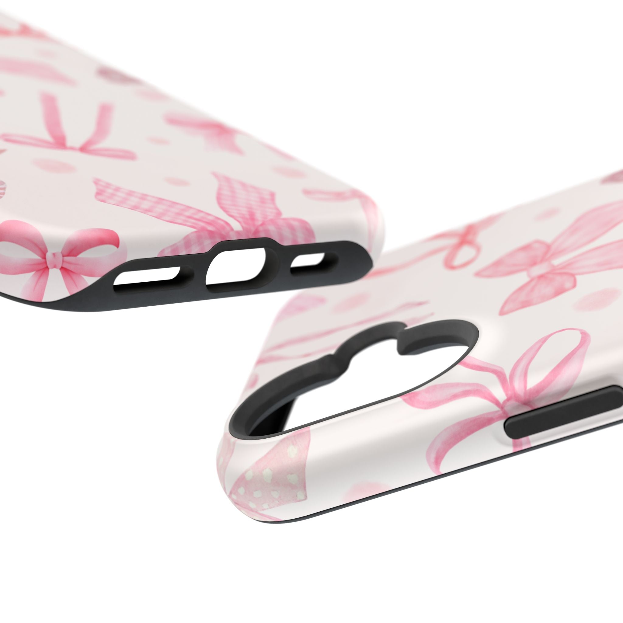 Feminine iPhone Case - Pink Bow Cover