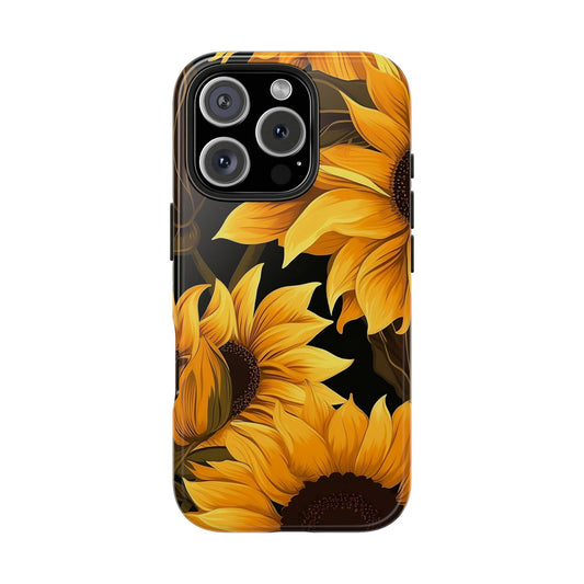 Sunflower iPhone 16 Case – Bold Yellow Floral Summer Design for iPhone 16, 16 Pro, 16 Pro Max & 16 Plus