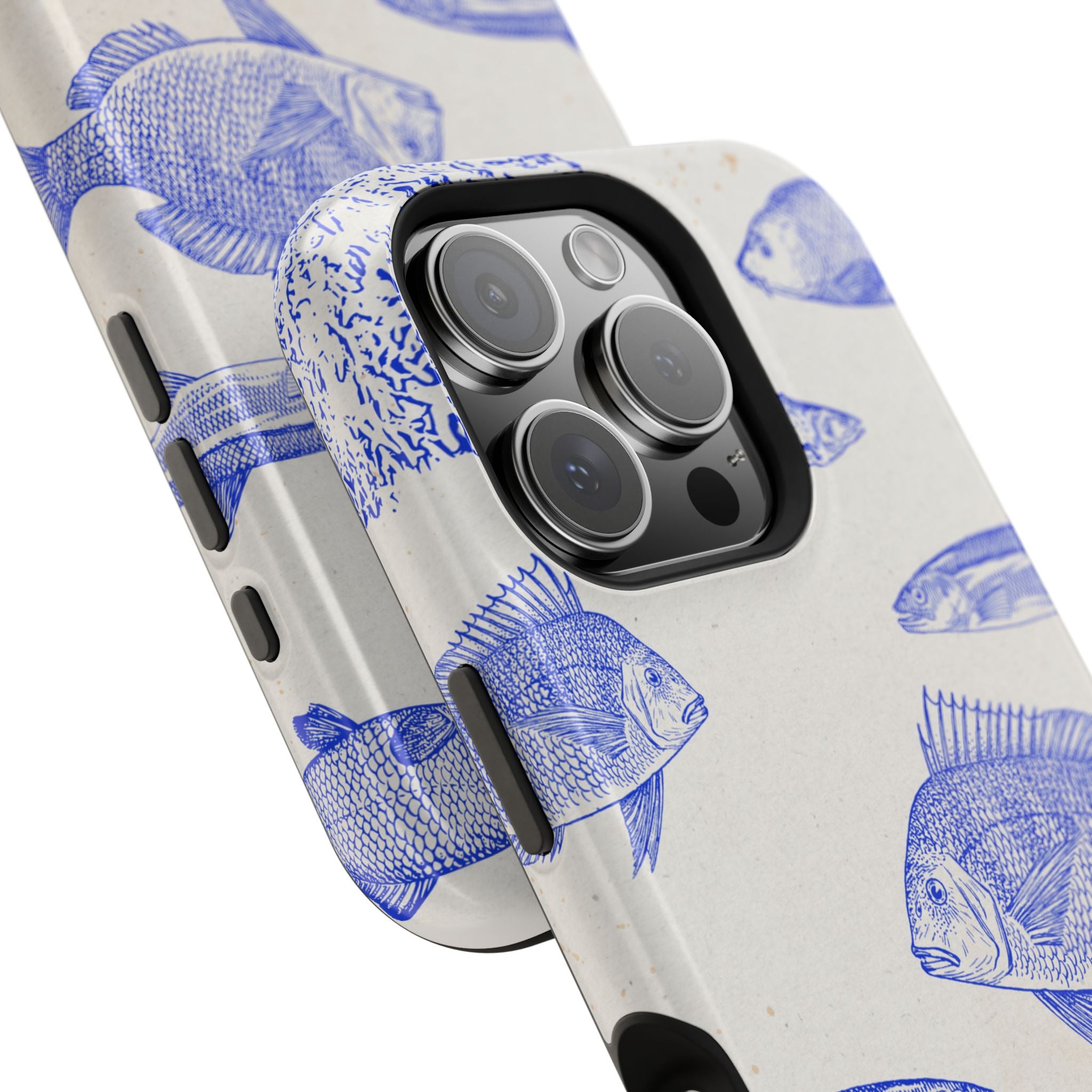 Marine iPhone 16 Case - Blue Coral Illustration