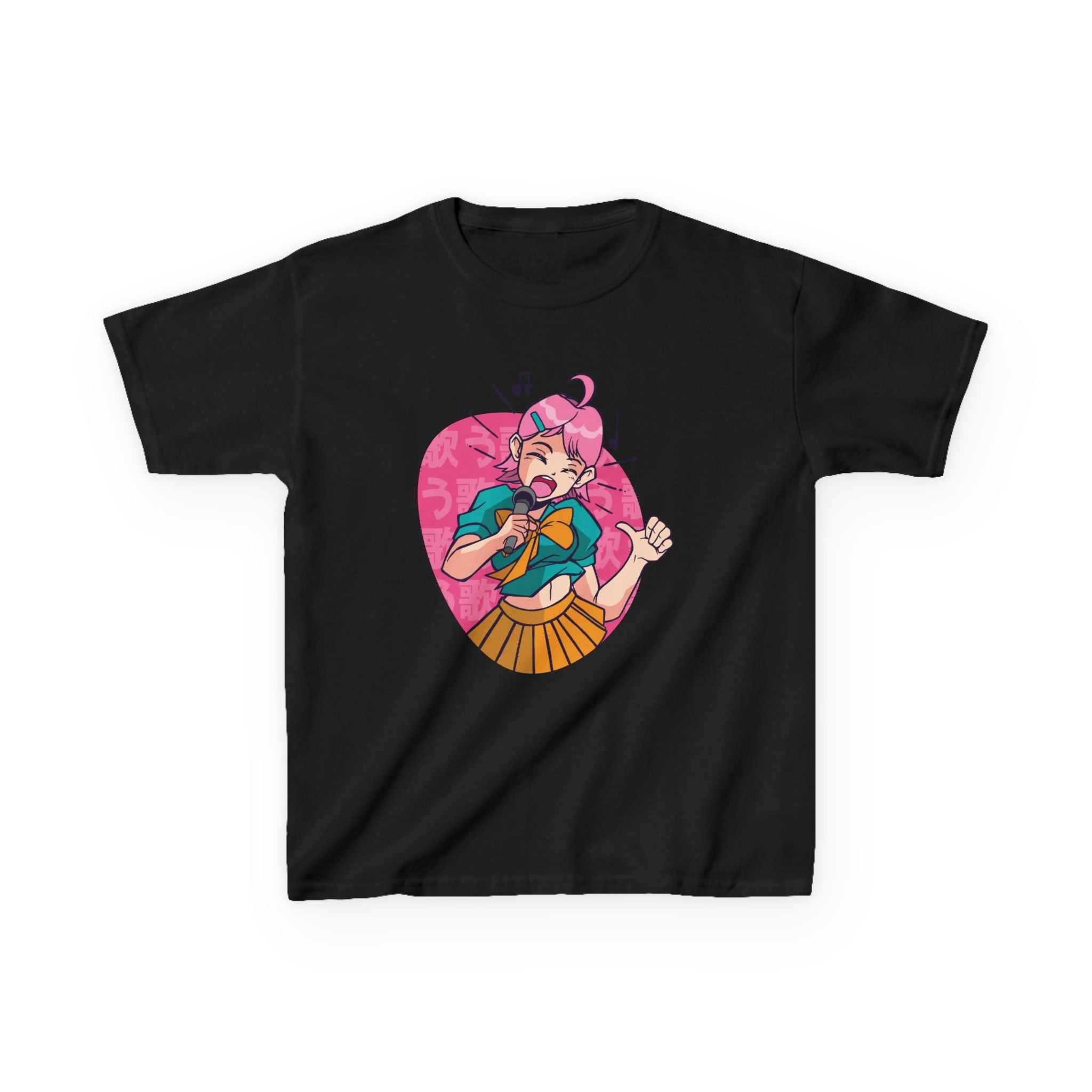 Anime Kids Shirt - Singing Girl Tee