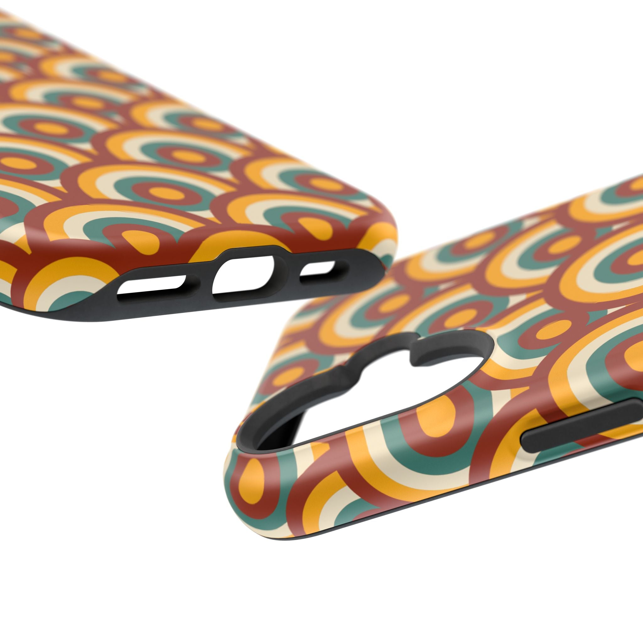 Retro Magnetic Case - iPhone Geometric Cover