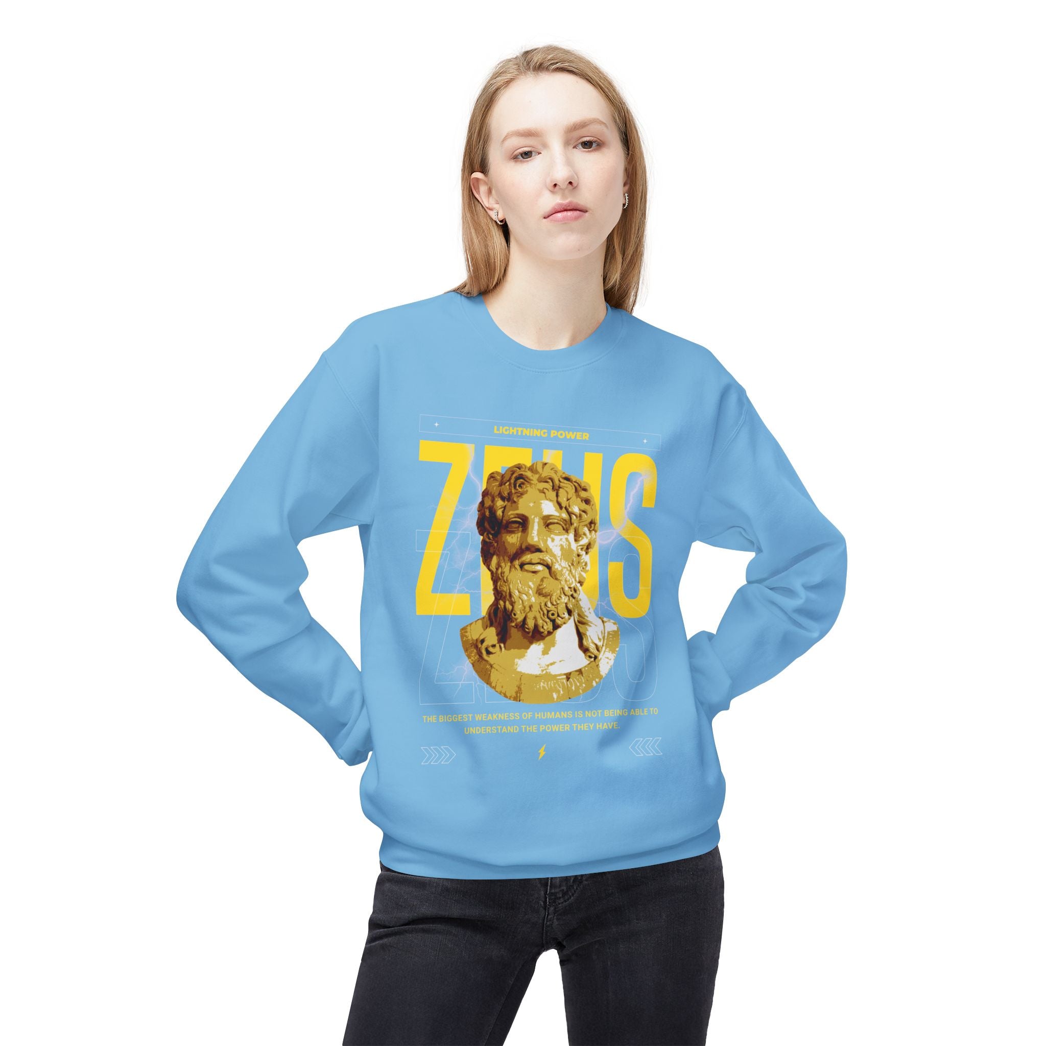 Zeus Lightning Shirt - Mythological Crew