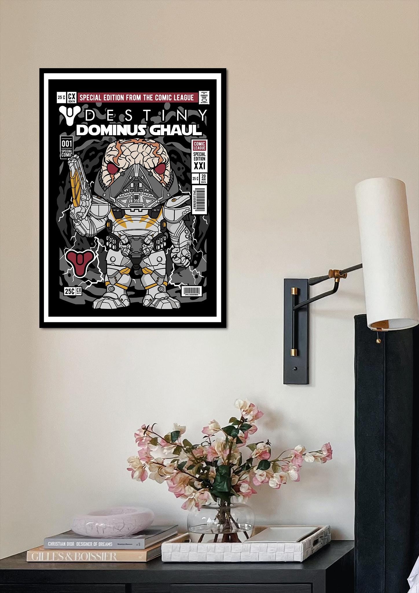 Framed Poster - Destiny Dominus Ghaul Comic Parody