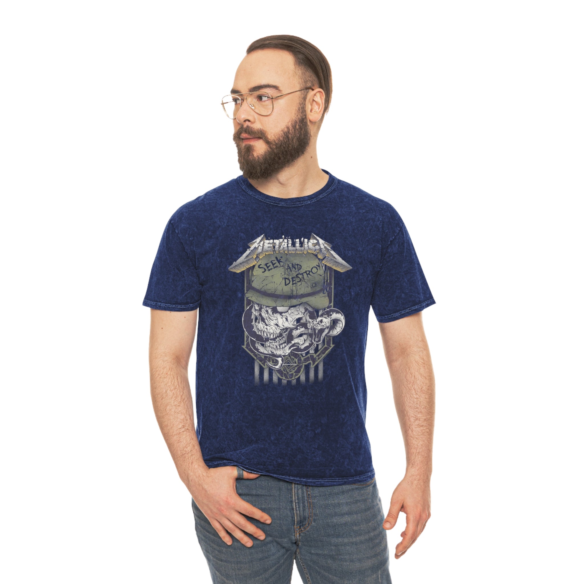 Mineral Wash T-Shirt - Vintage Metallica Tee
