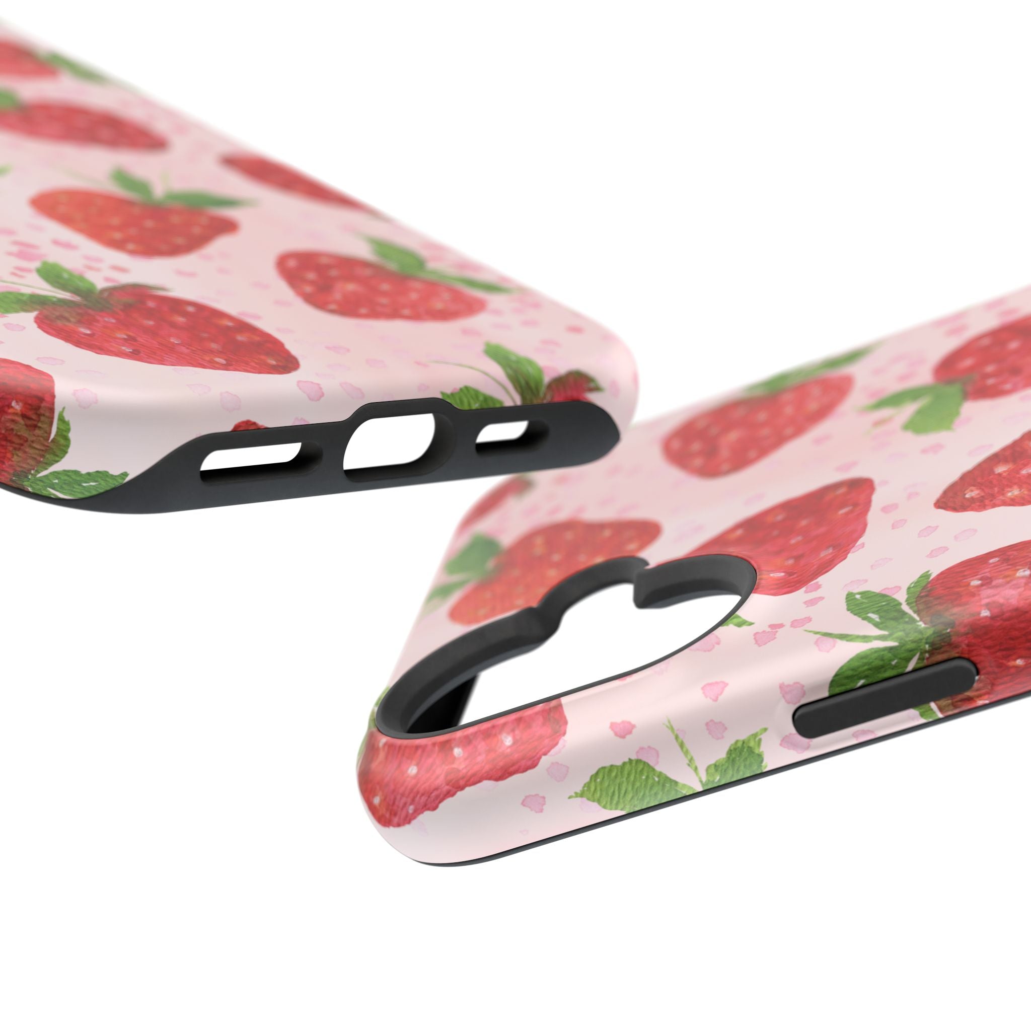Fruit iPhone 16 Case - Strawberry Pattern Cover