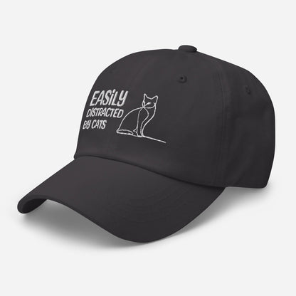 Embroidered Cat Lover Hat - Funny Adjustable Dad Hat for Cat Parents