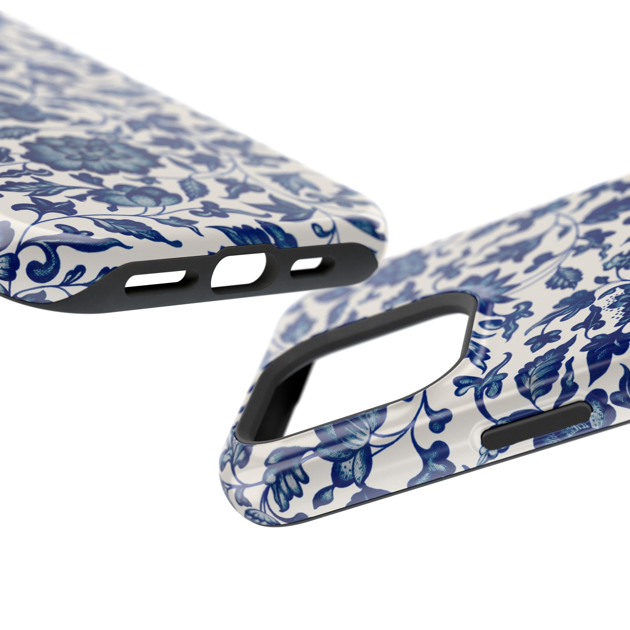 Traditional iPhone Case - Blue Floral iPhone