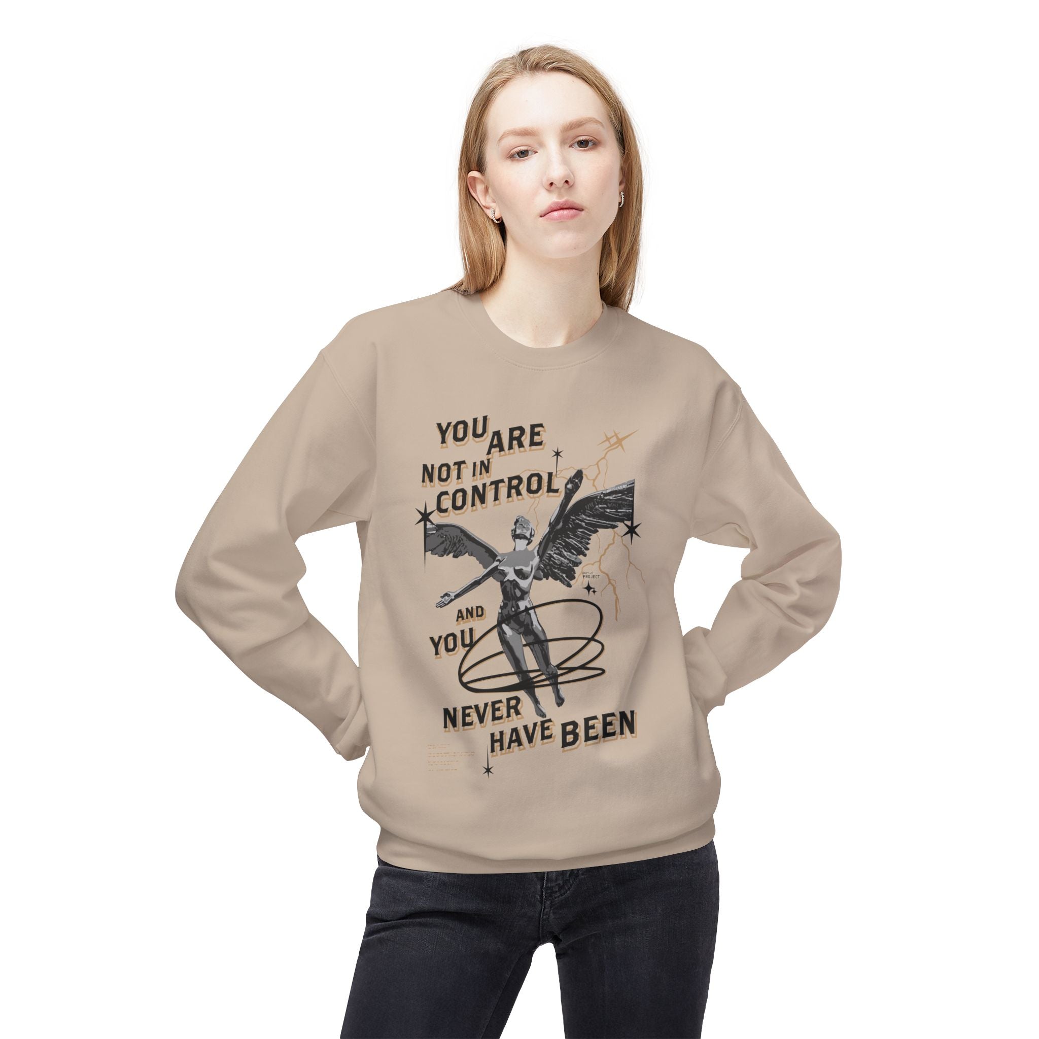 Football Sweatshirt - Grunge Crewneck