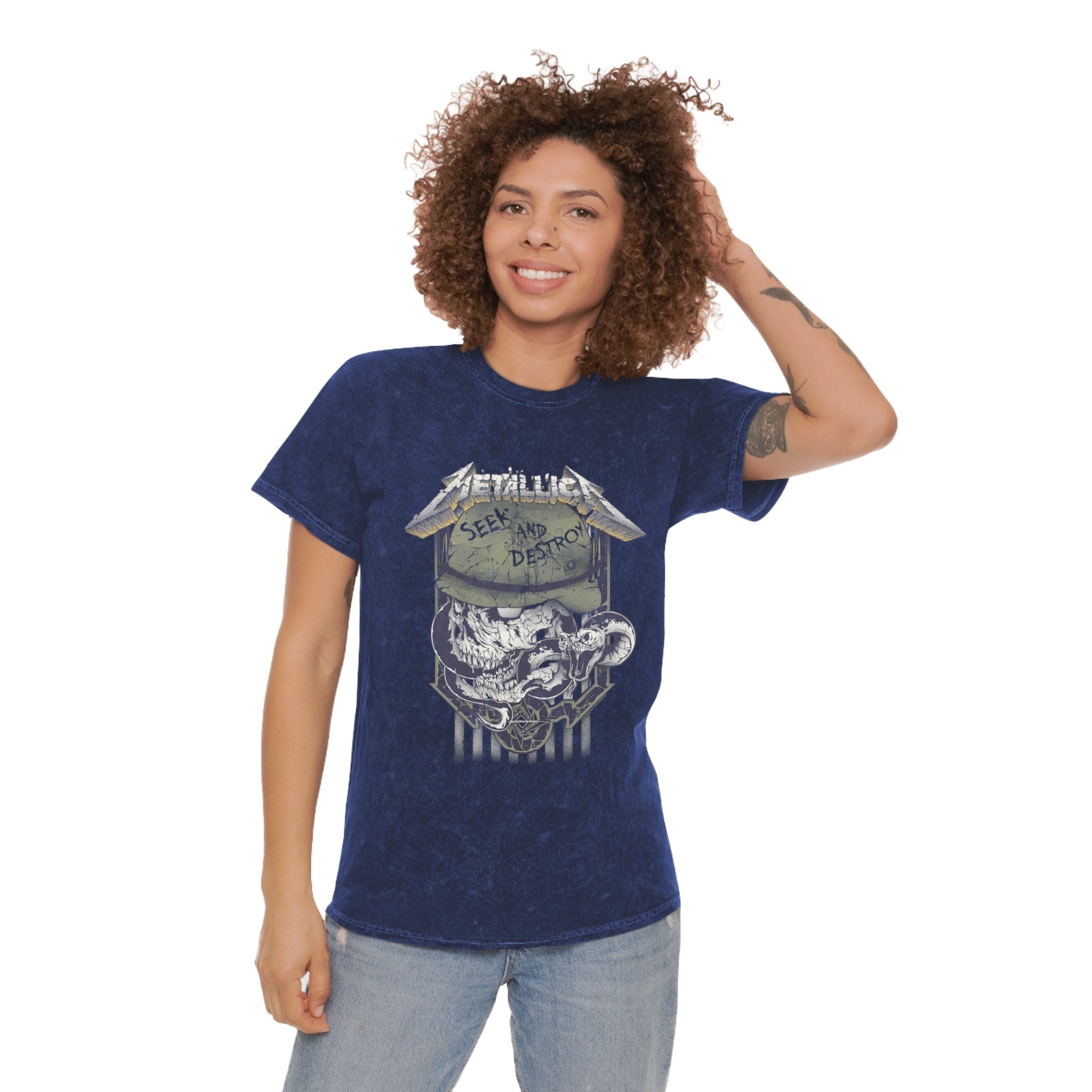 Mineral Wash T-Shirt - Vintage Metallica Tee