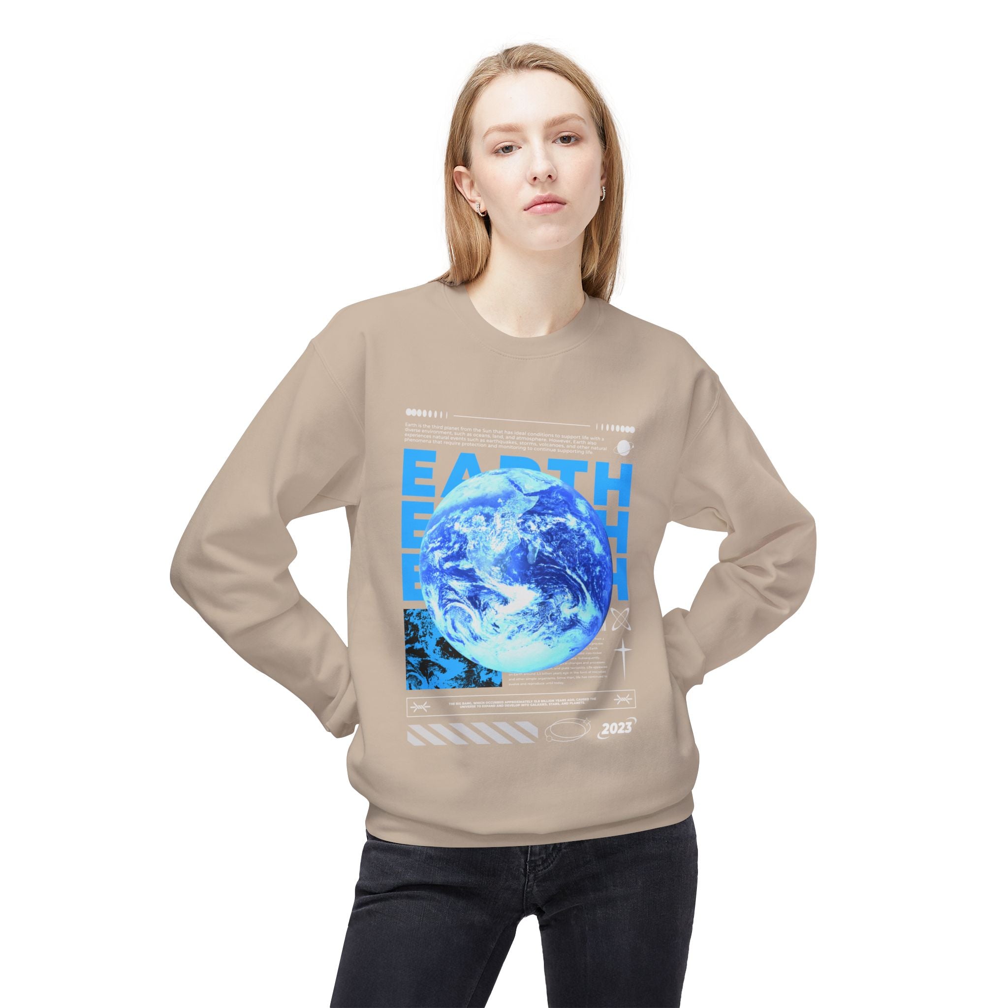Cosmic Earth Sweatshirt - Space World Crew