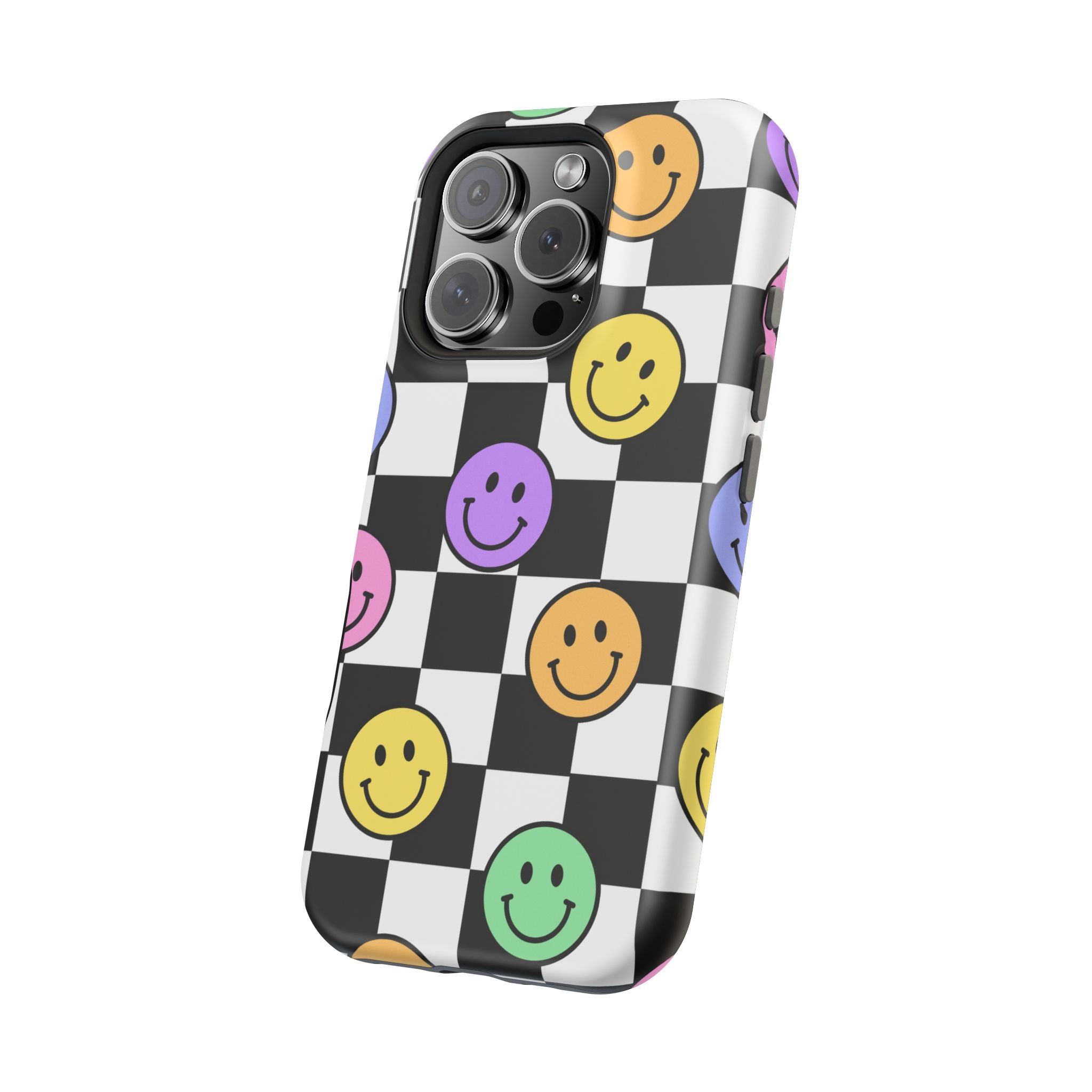 Playful Phone Case - Smiley Checkerboard