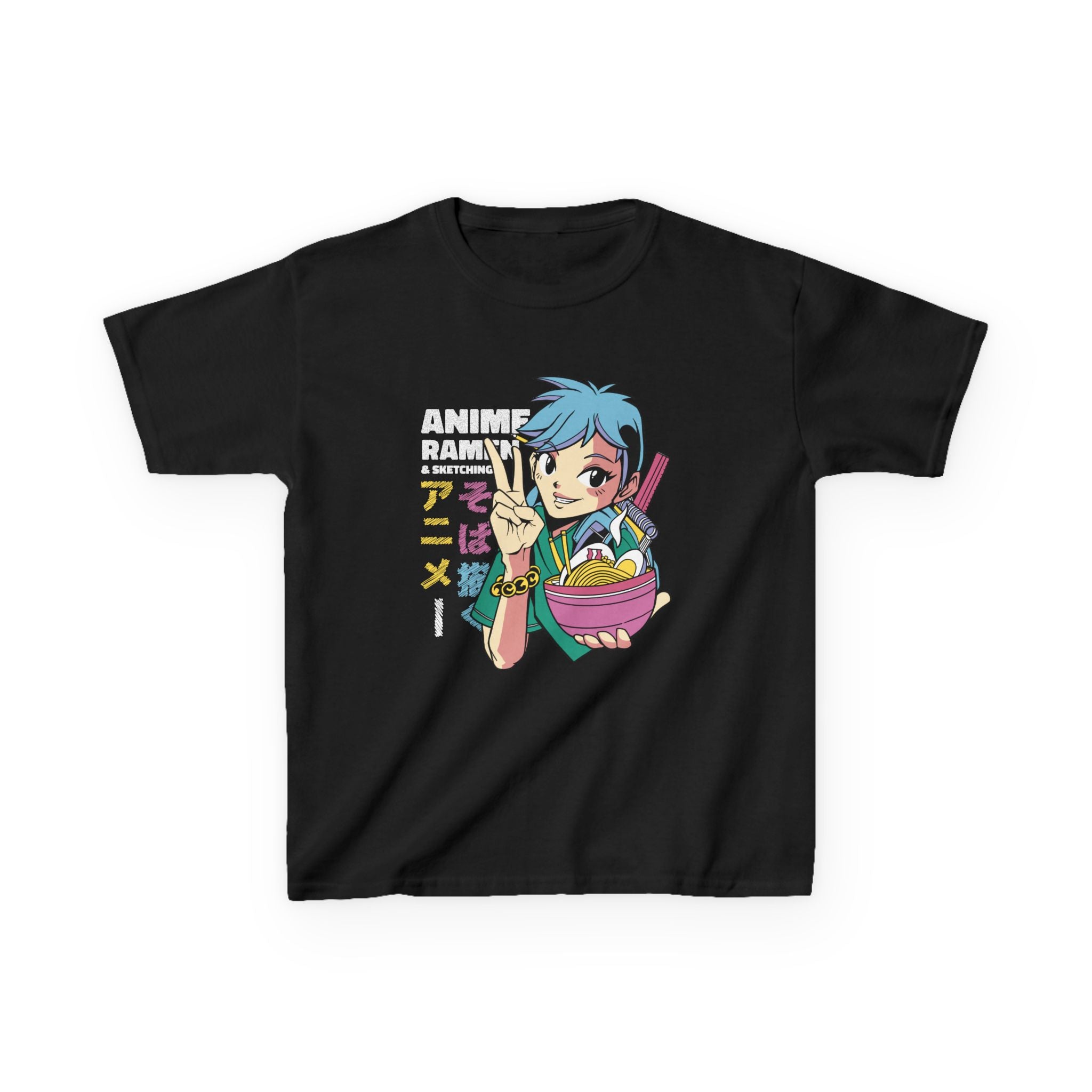 Anime Kids Shirt - Ramen Cartoon Tee