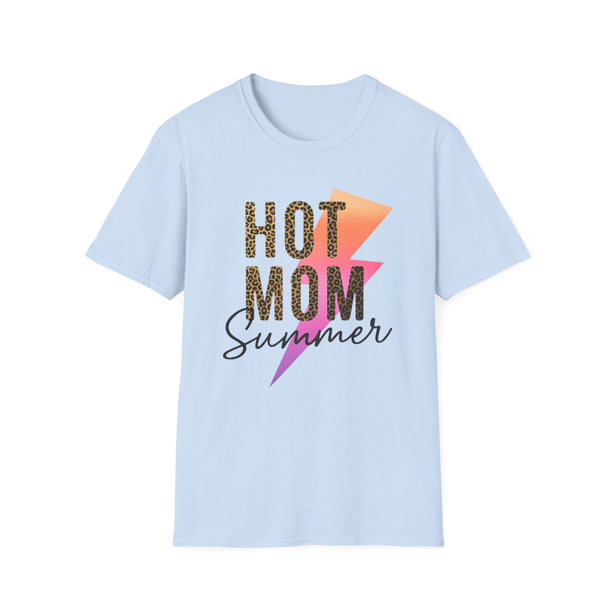 Hot Mom Summer Shirt - Tropical Leopard Tee