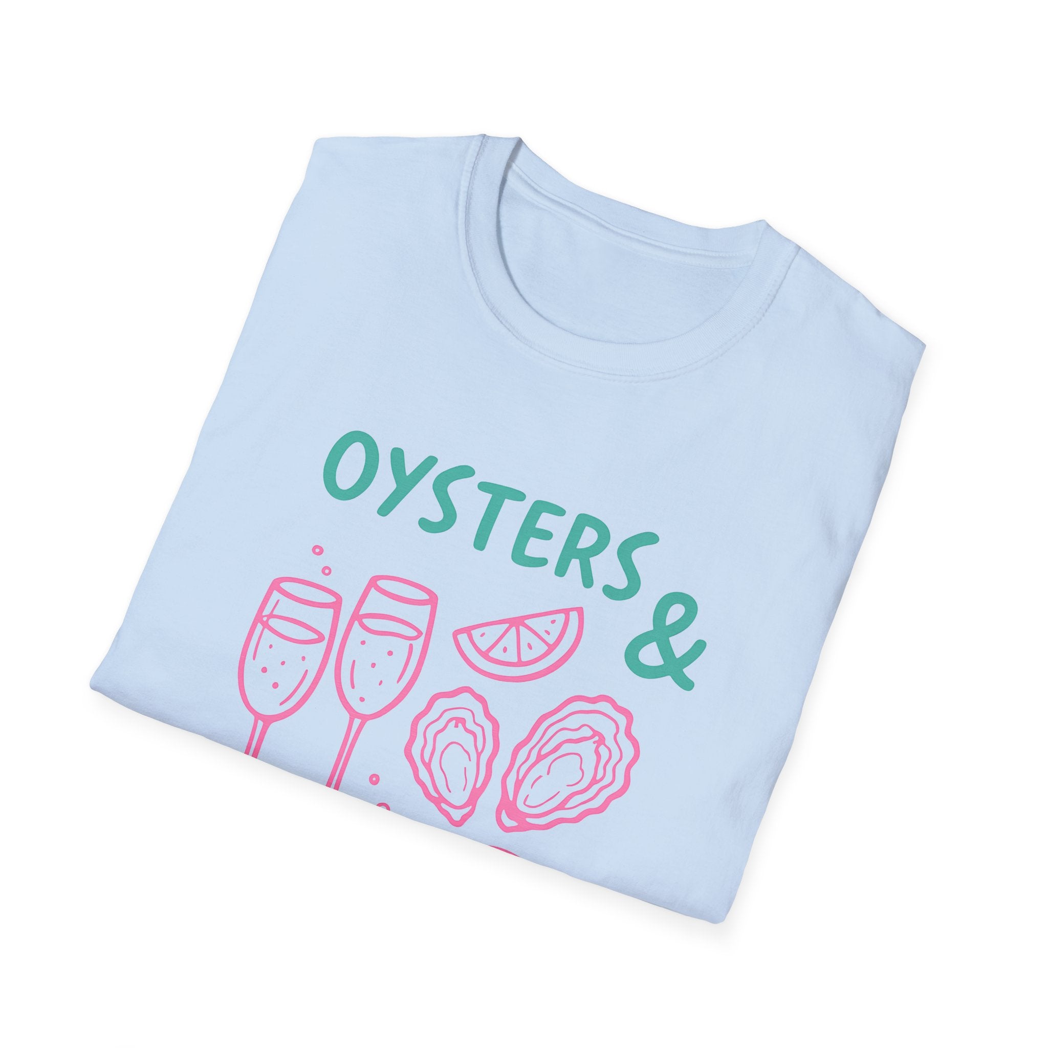 Playful Womens Tee - Oysters Champagne Shirt