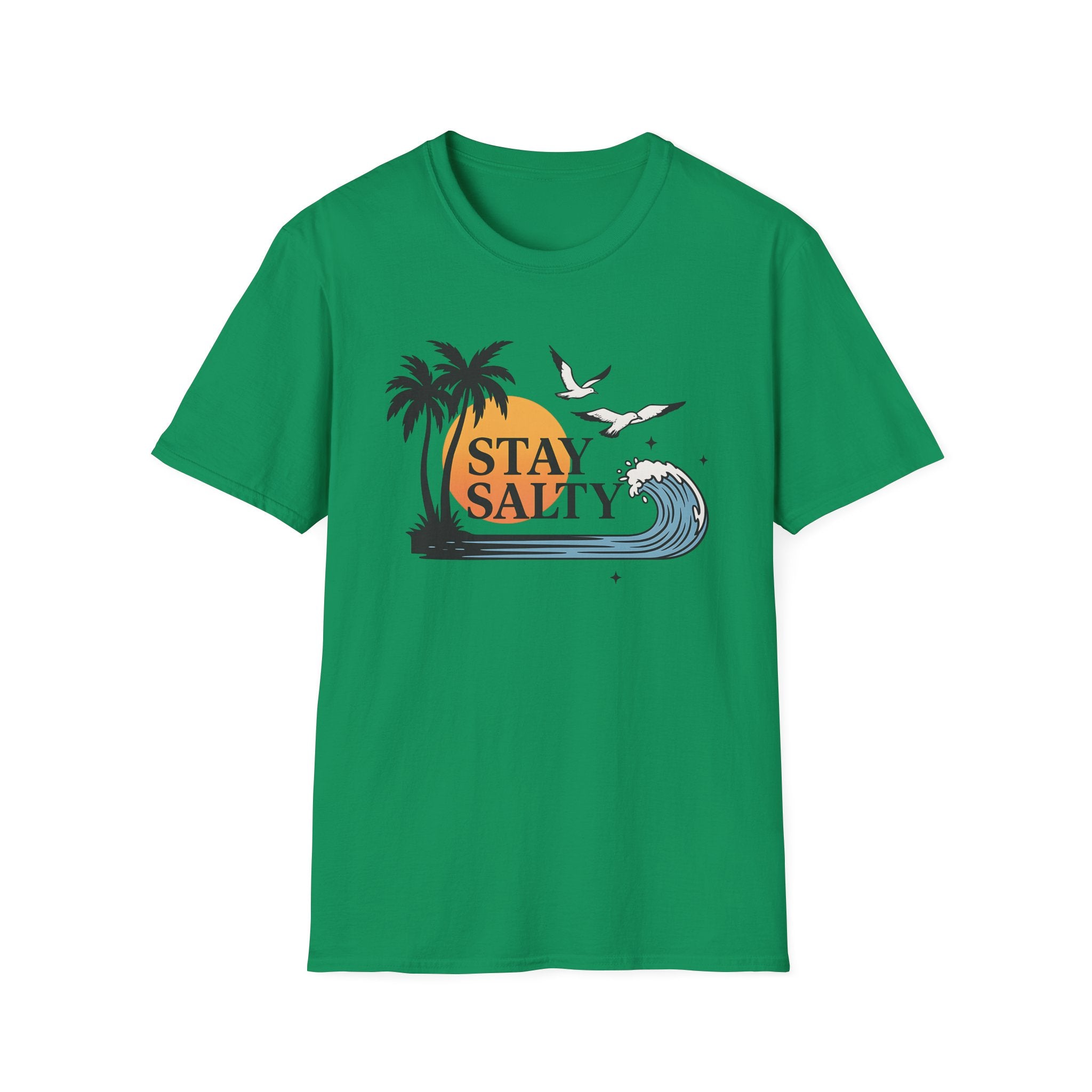 Tropical Beach Tee - Stay Salty Shirt