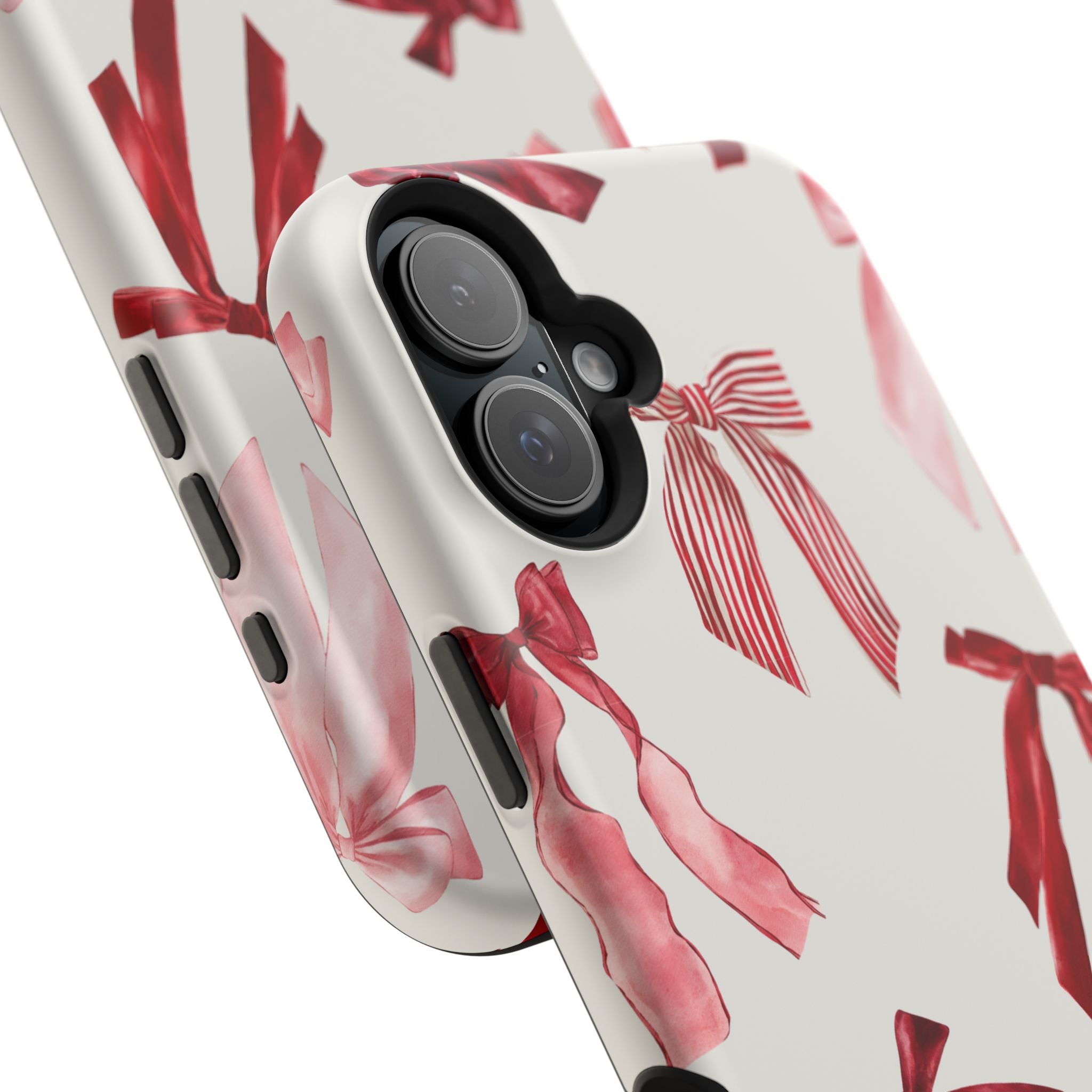 Decorative iPhone Case - Red Pink Bow Case