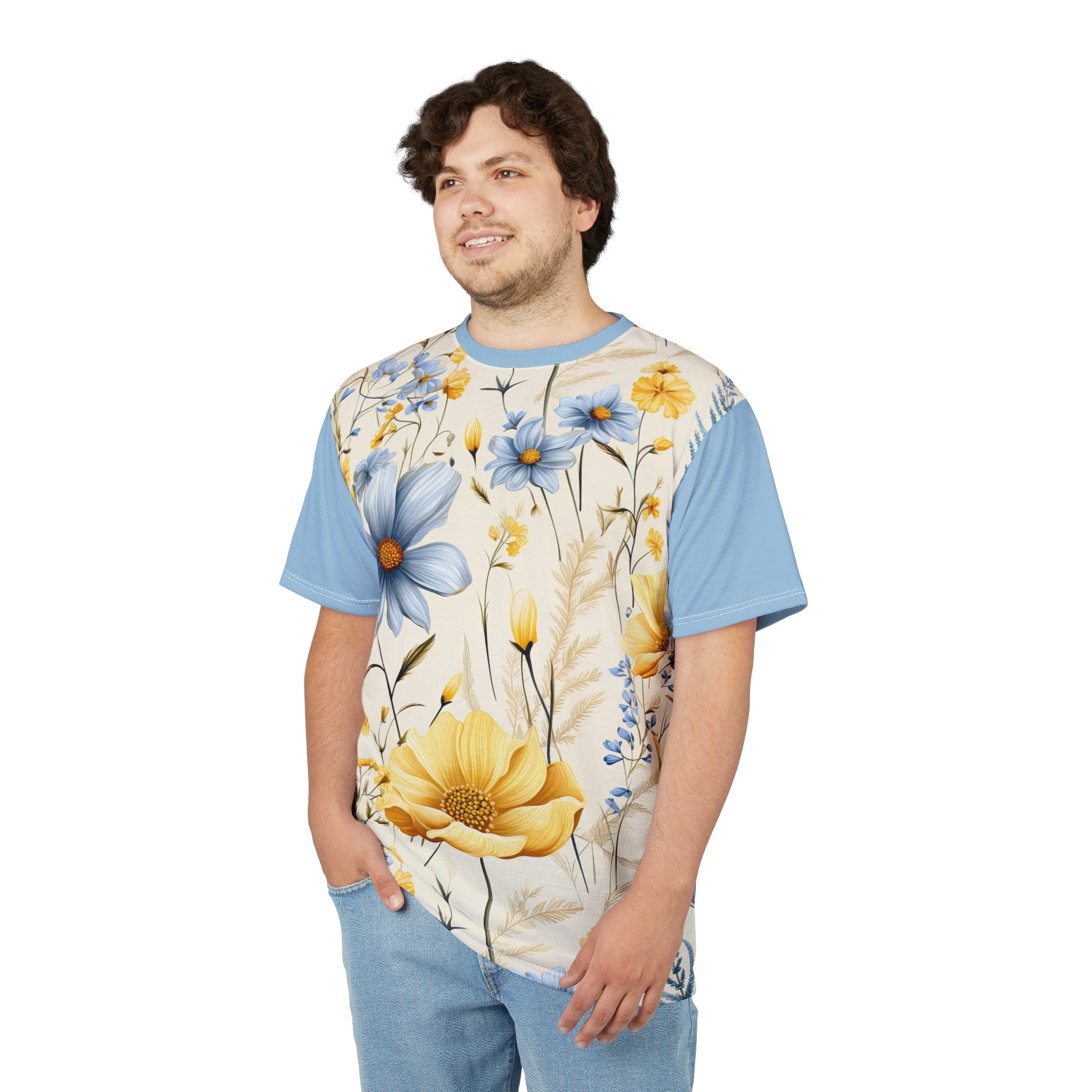 Wild Florals Unisex Tee - Cut & Sew T-Shirt