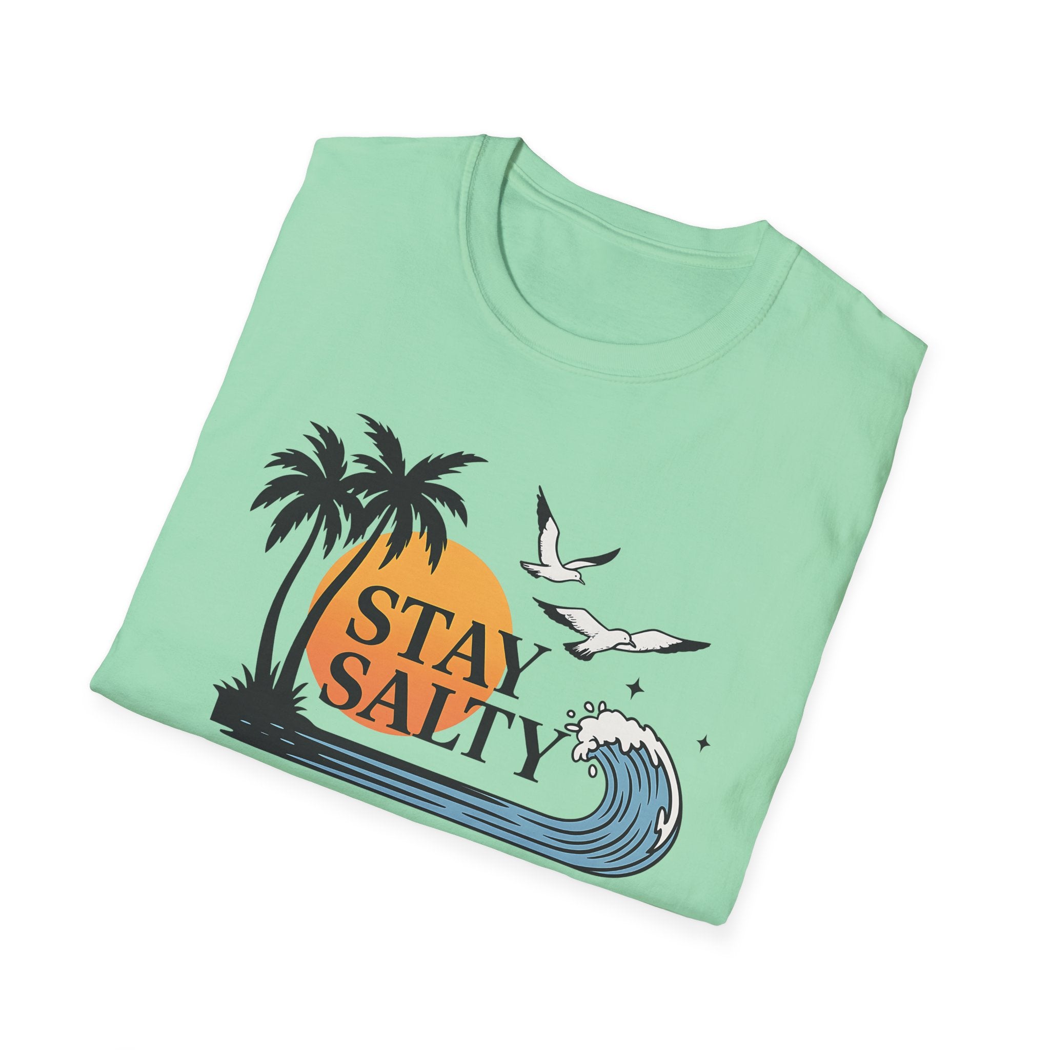 Tropical Beach Tee - Stay Salty Shirt