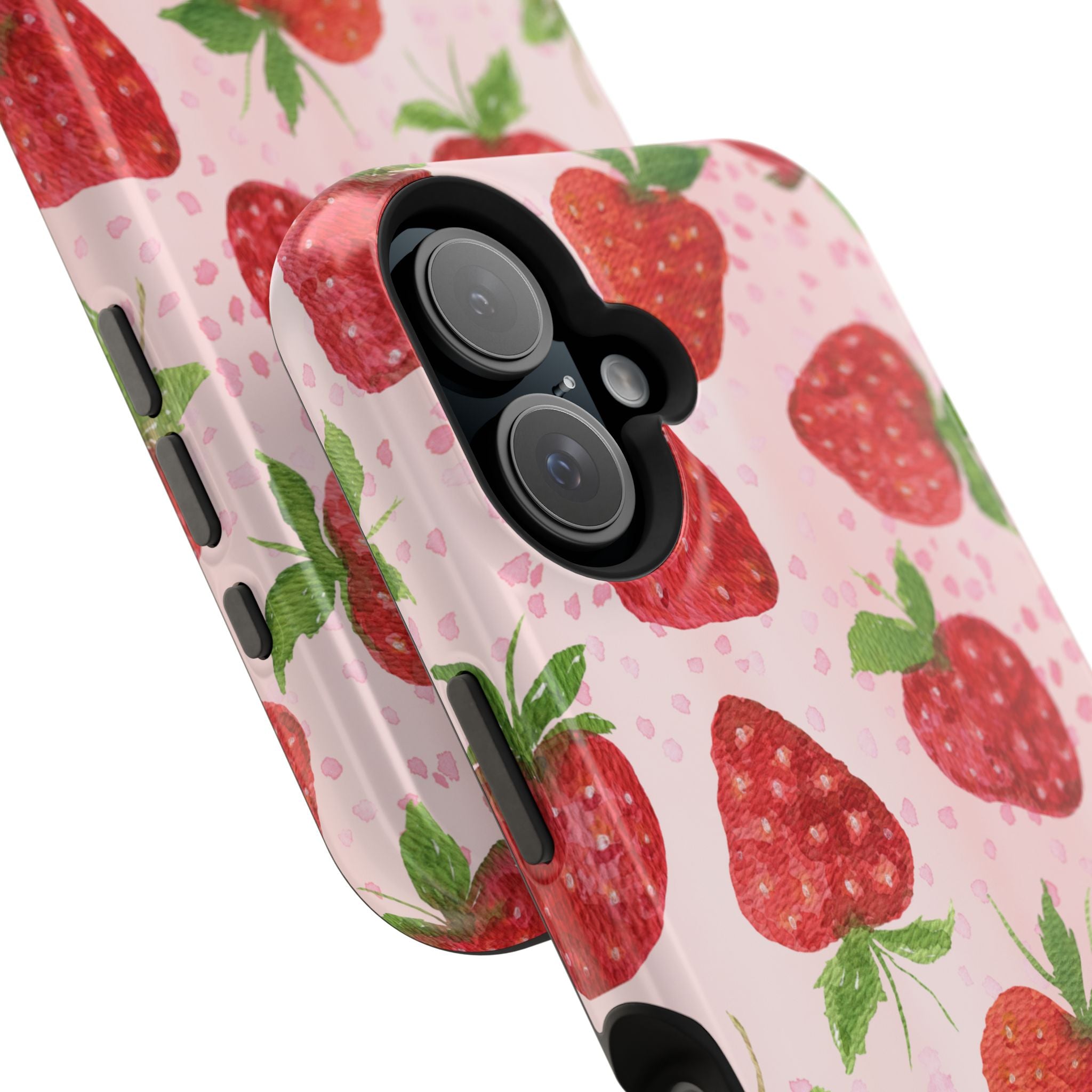 Fruit iPhone 16 Case - Strawberry Pattern Cover