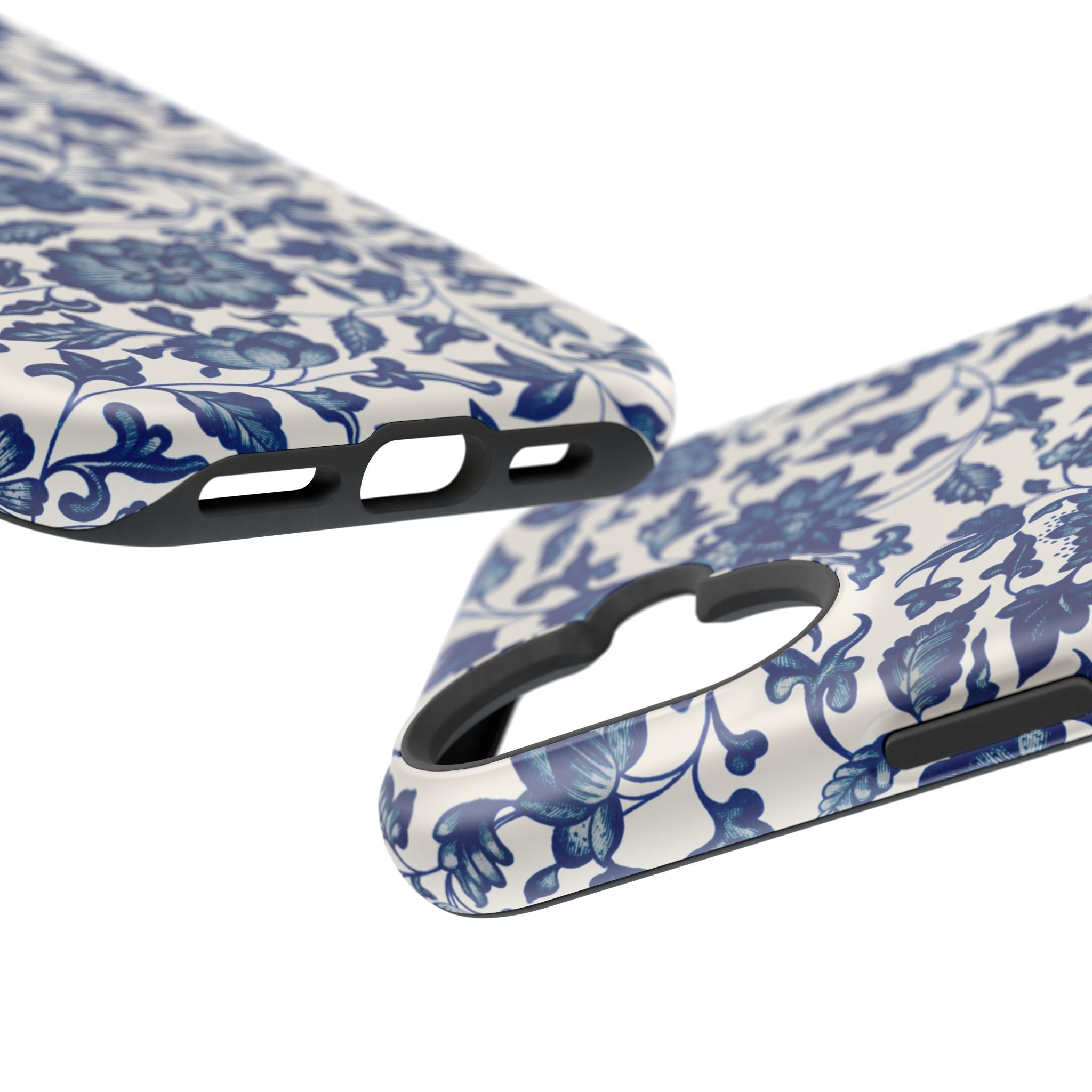 Traditional iPhone Case - Blue Floral iPhone