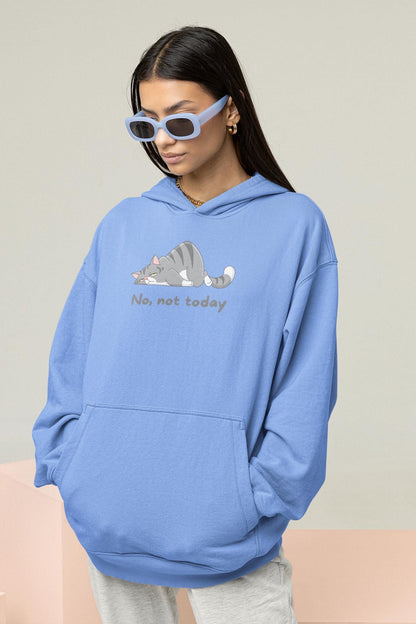 Lazy Cat Hoodie - Cozy Unisex Cat Lover Sweatshirt
