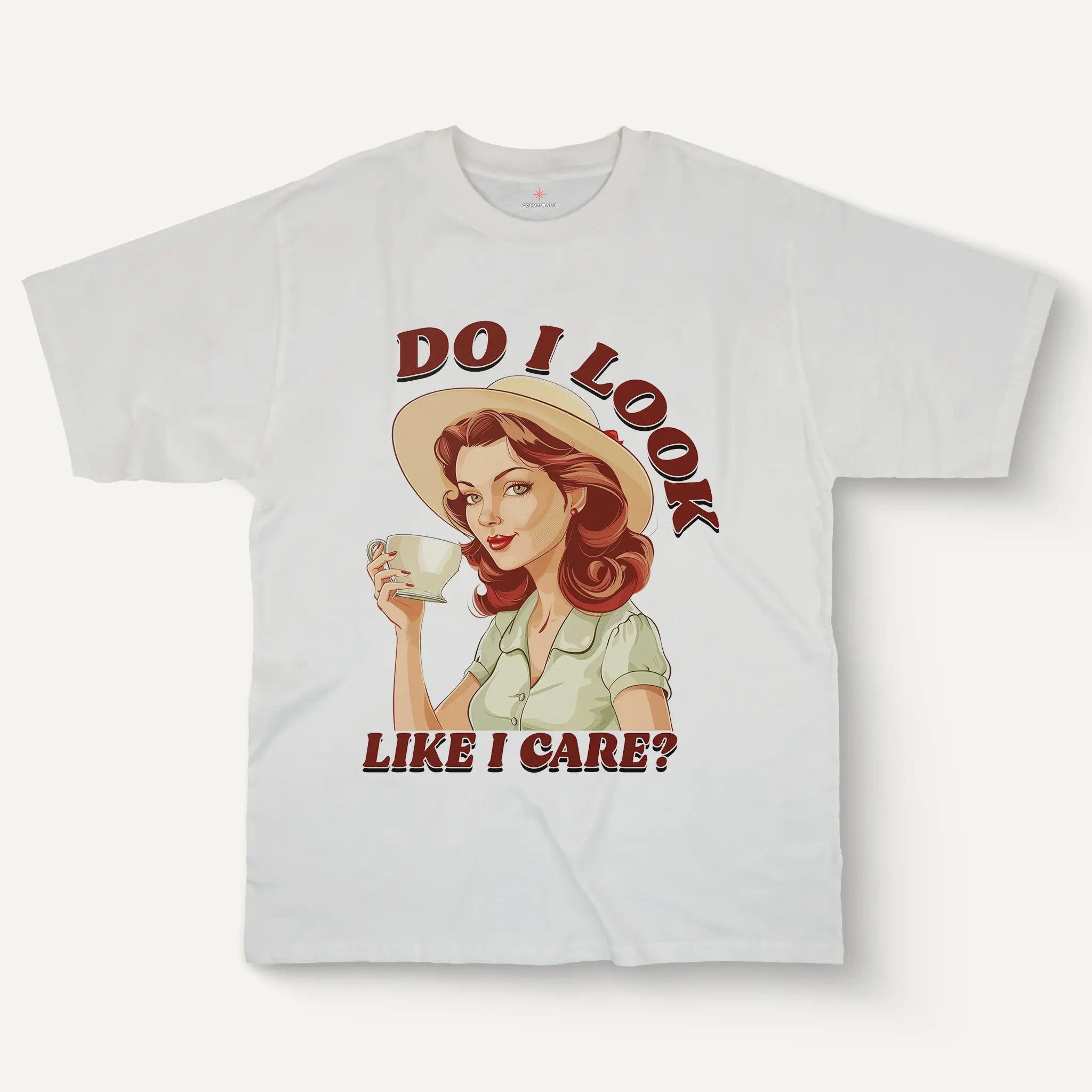 Do I Look Like I Care Tee – Cotton Women’s