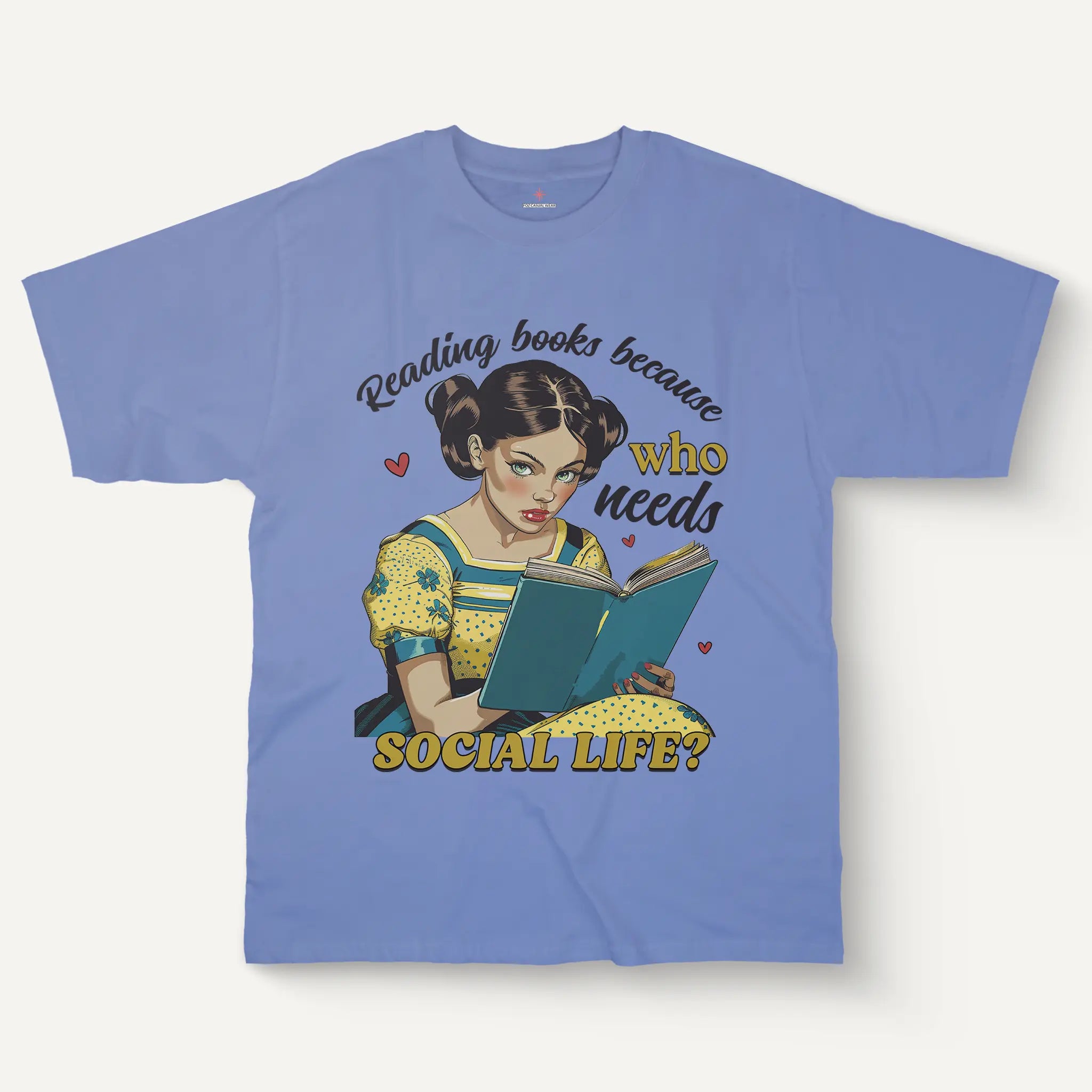 Reading Books Quote Tee – Women’s Cotton