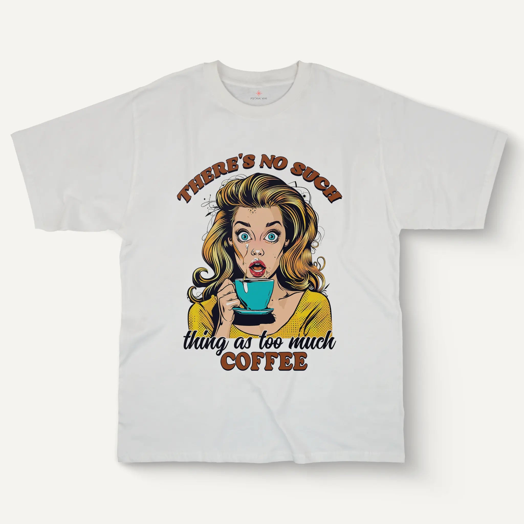 Too Much Coffee Tee – Women’s Retro Style
