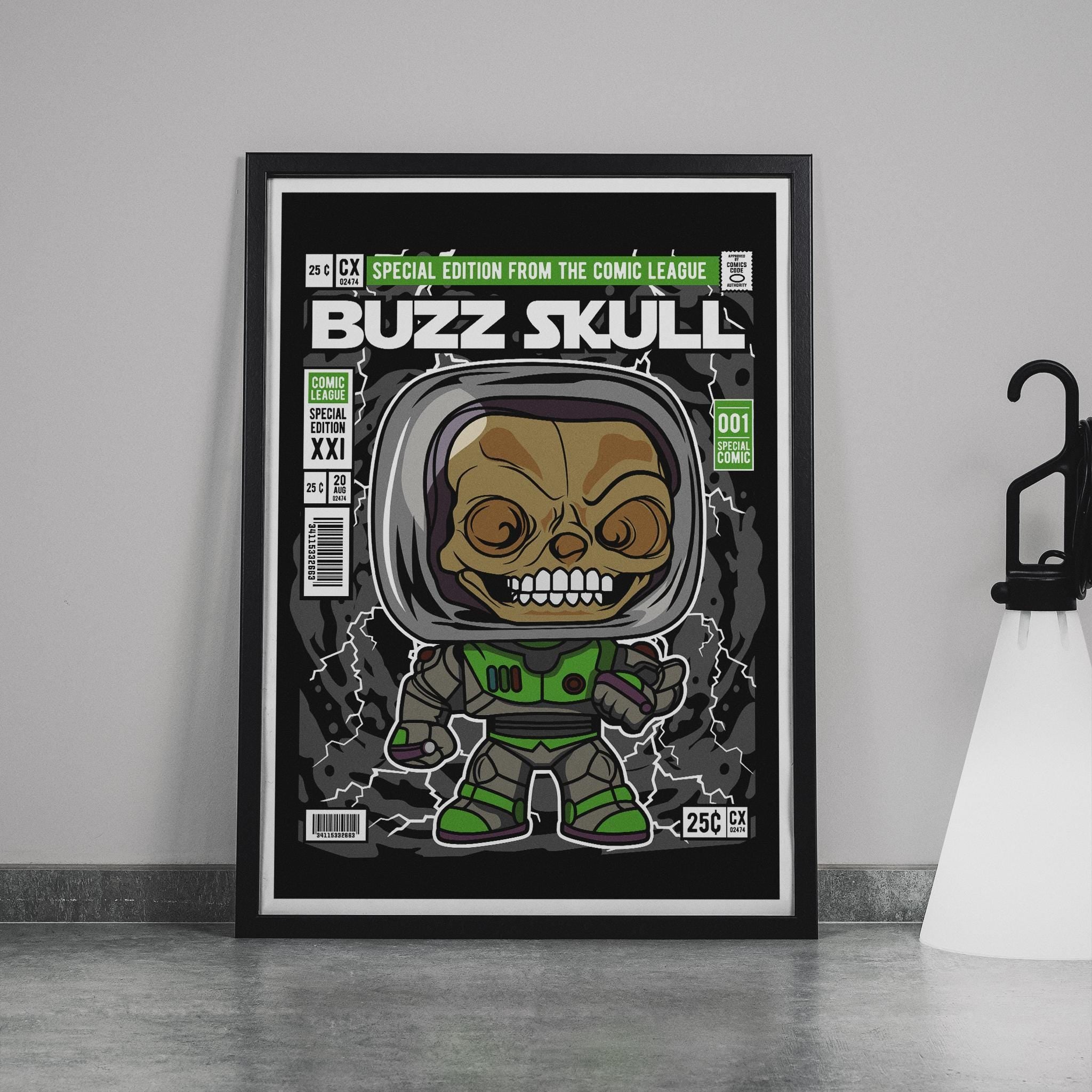 Framed Poster - Buzz Lightyear Toy Story Comic Parody