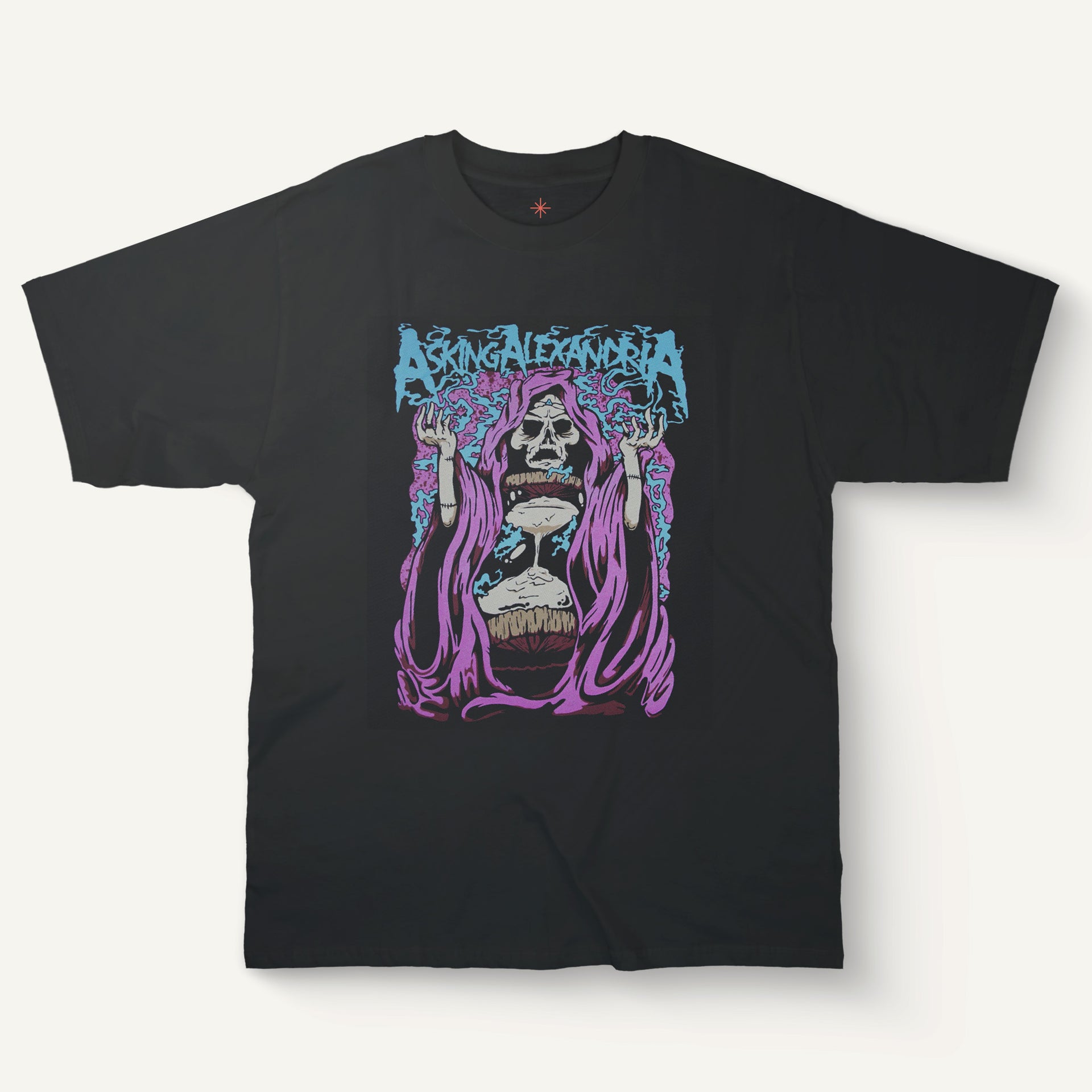 Asking Alexandria Skeleton T-Shirt – Grunge Neon Skeleton Shirt