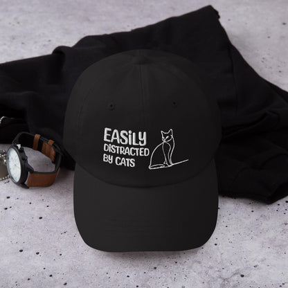 Embroidered Cat Lover Hat - Funny Adjustable Dad Hat for Cat Parents