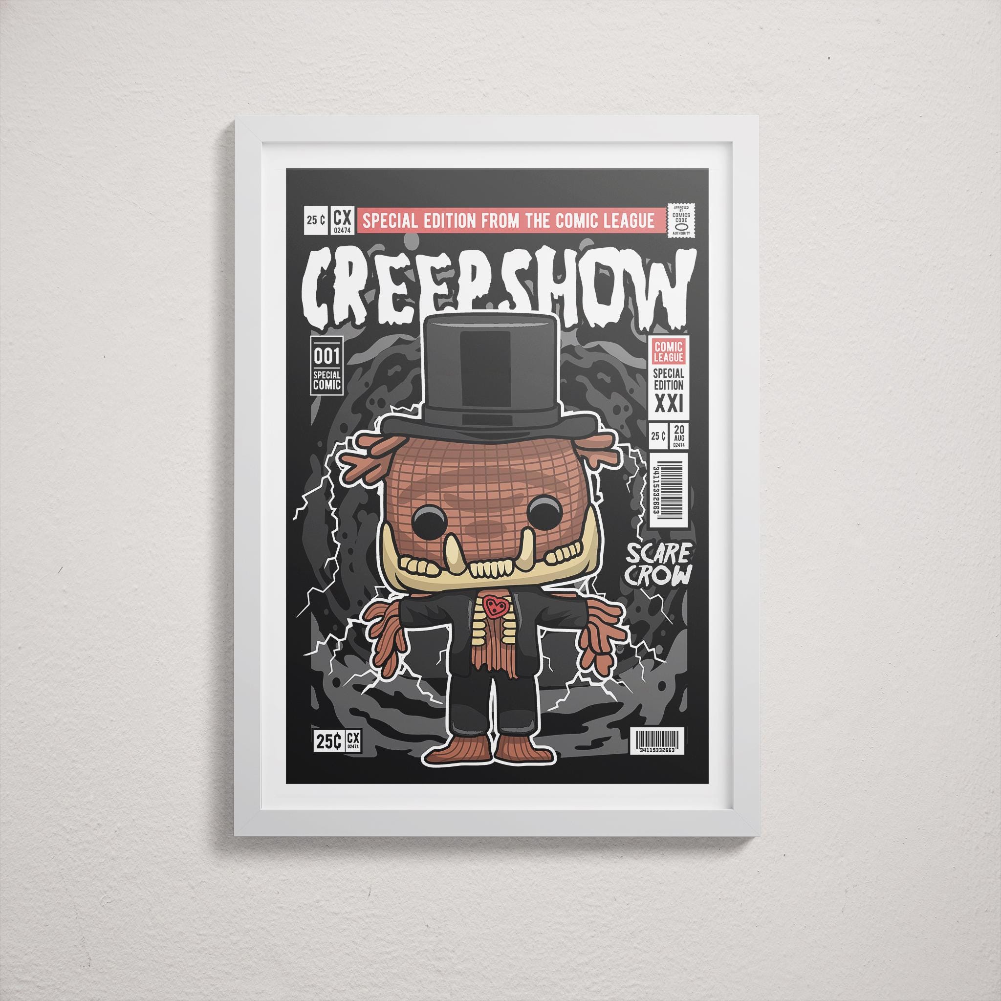 Framed Poster - Creepshow Parody Comic Art