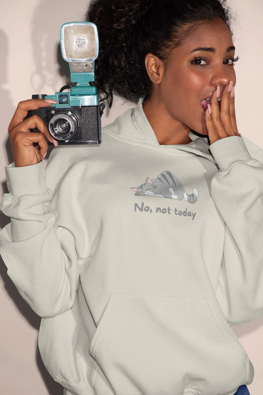 Lazy Cat Hoodie - Cozy Unisex Cat Lover Sweatshirt