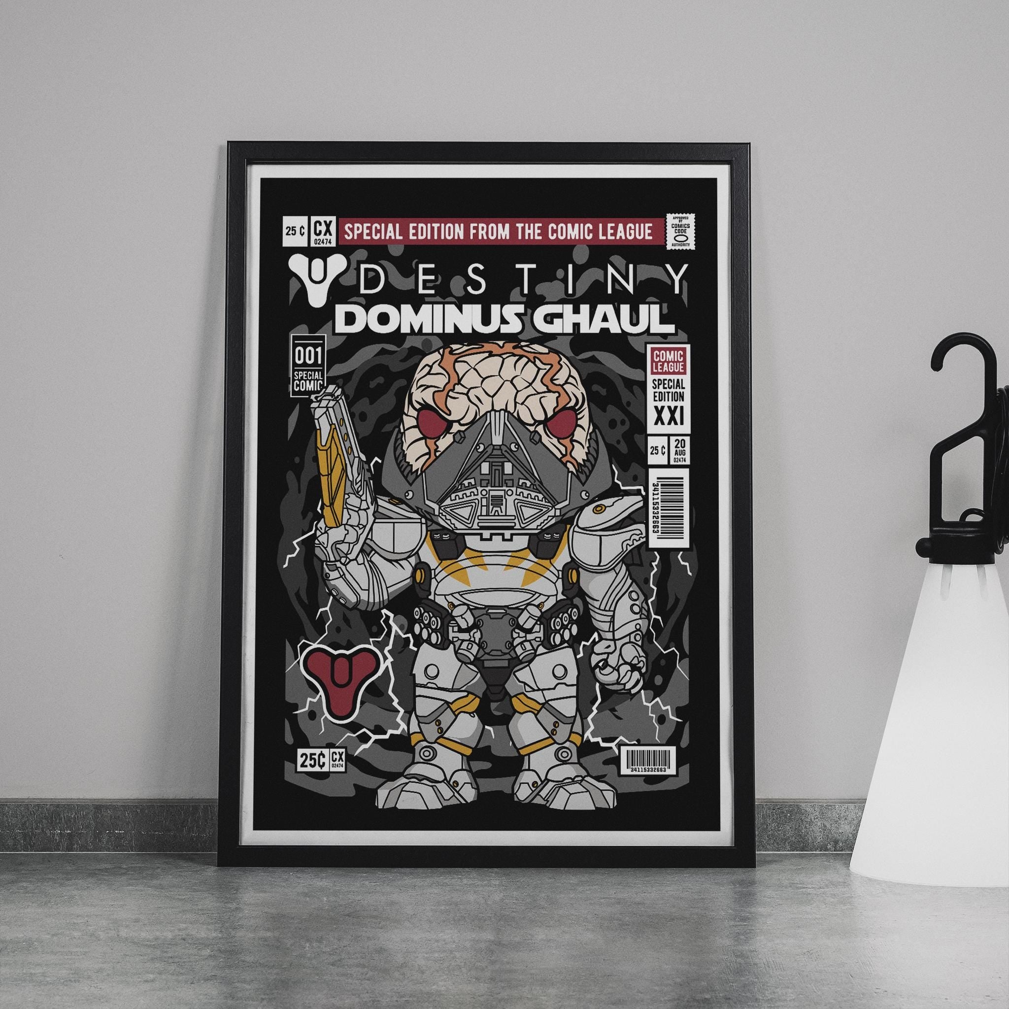 Framed Poster - Destiny Dominus Ghaul Comic Parody