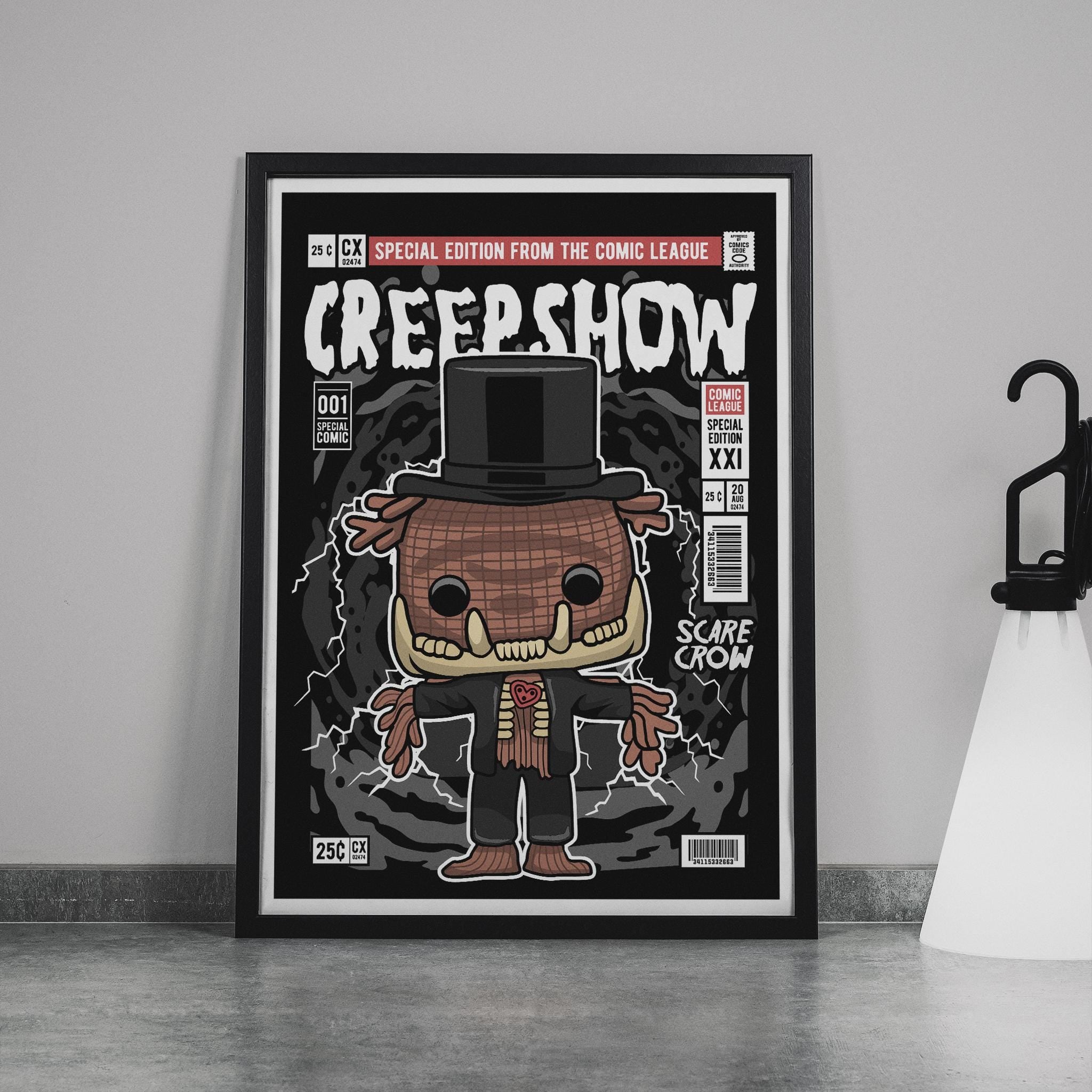 Framed Poster - Creepshow Parody Comic Art