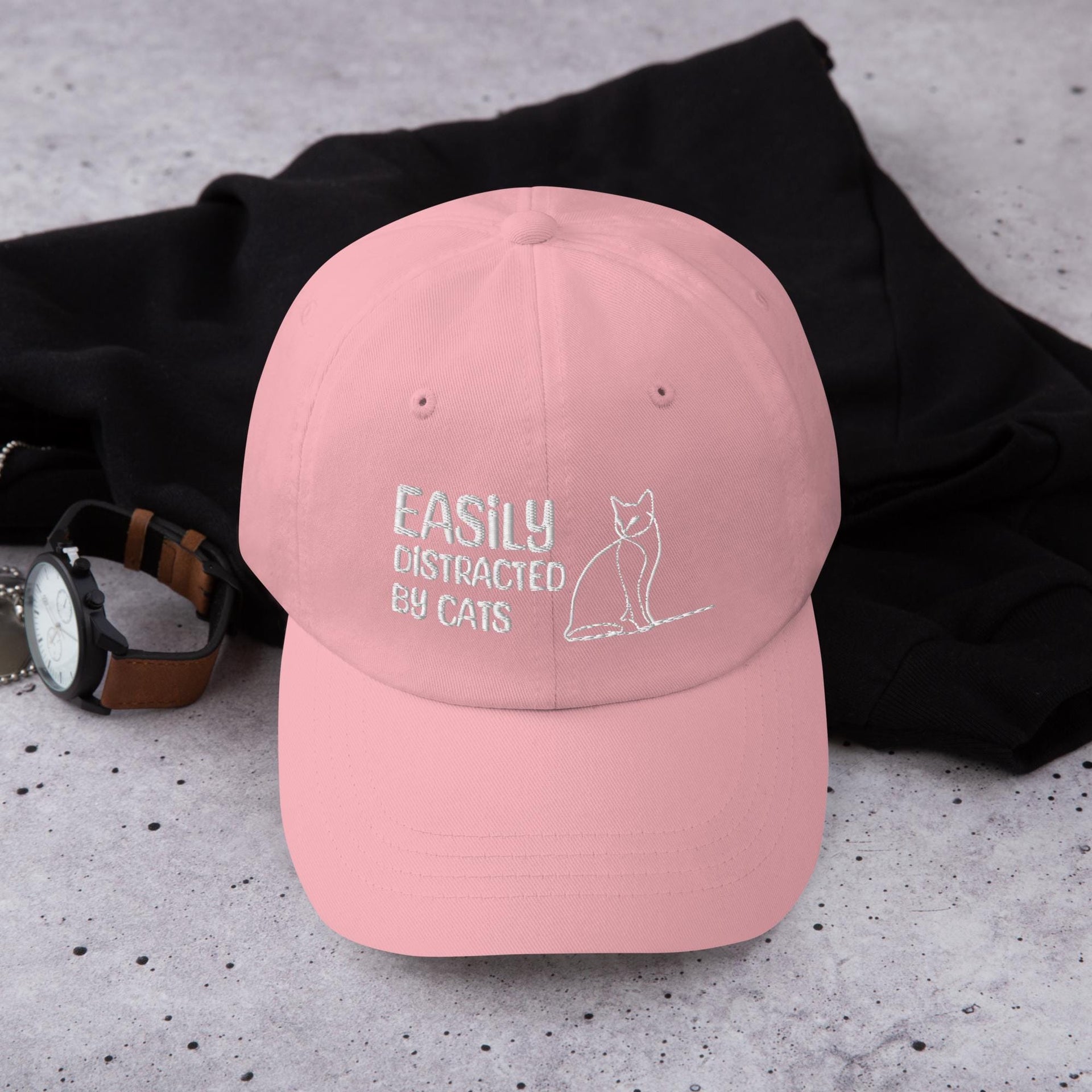 Embroidered Cat Dad Hat: Funny Pet Lover Gift