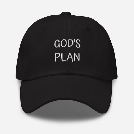 Gods Plan Dad Hat - Embroidered Christian Baseball Cap