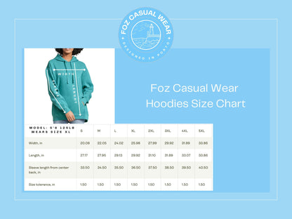 a women&#39;s hoodie size chart for casual wear