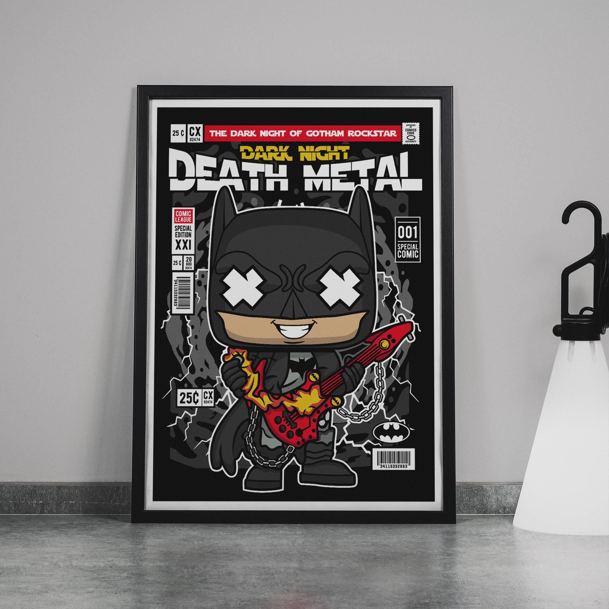 Framed Poster - Batman Parody Comic Art