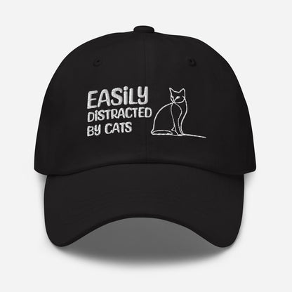 Embroidered Cat Lover Hat - Funny Adjustable Dad Hat for Cat Parents