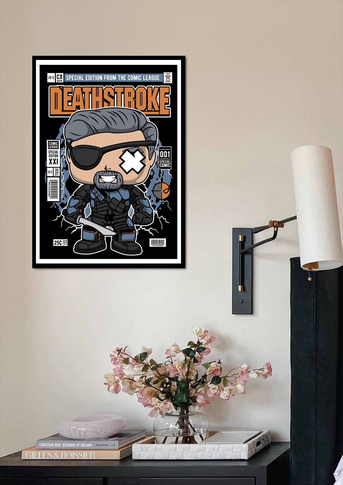 Framed Poster - Deathstroke Parody Comic Cover