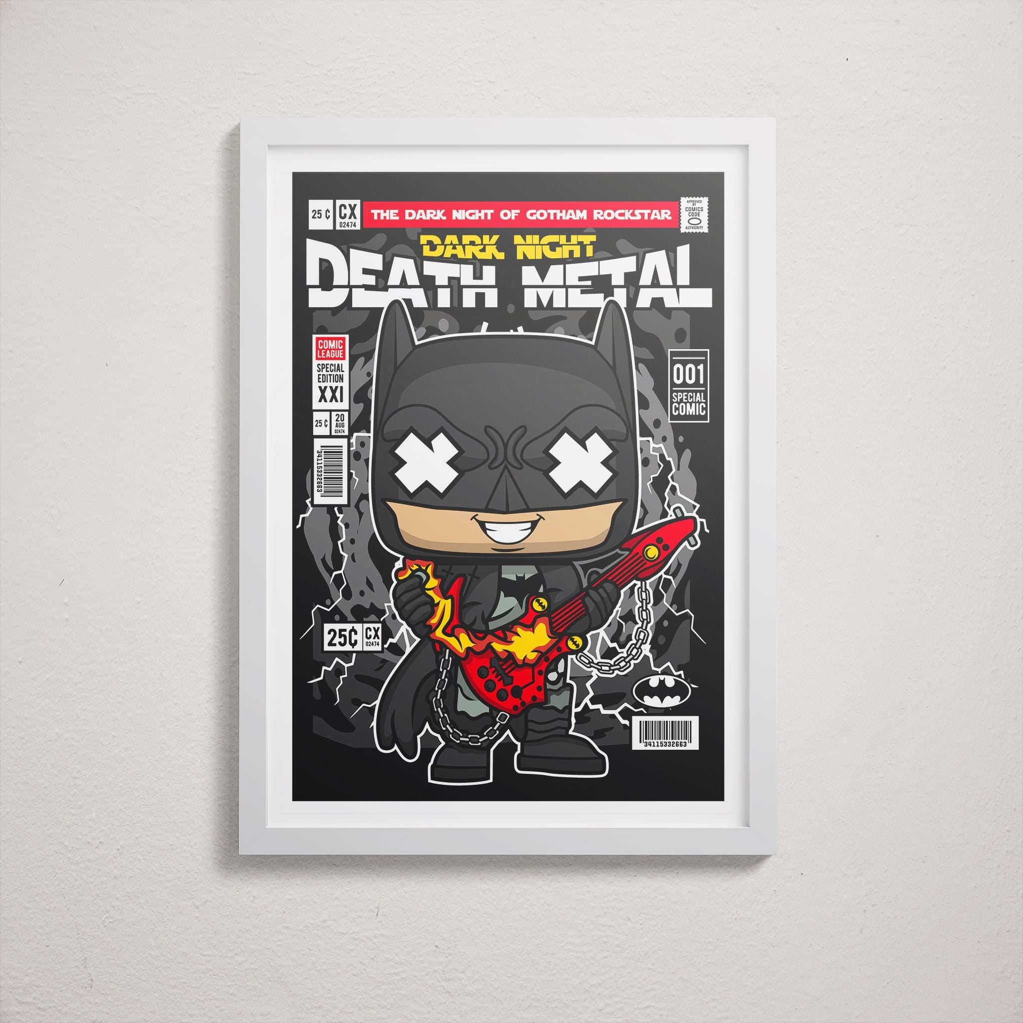 Framed Poster - Batman Parody Comic Art