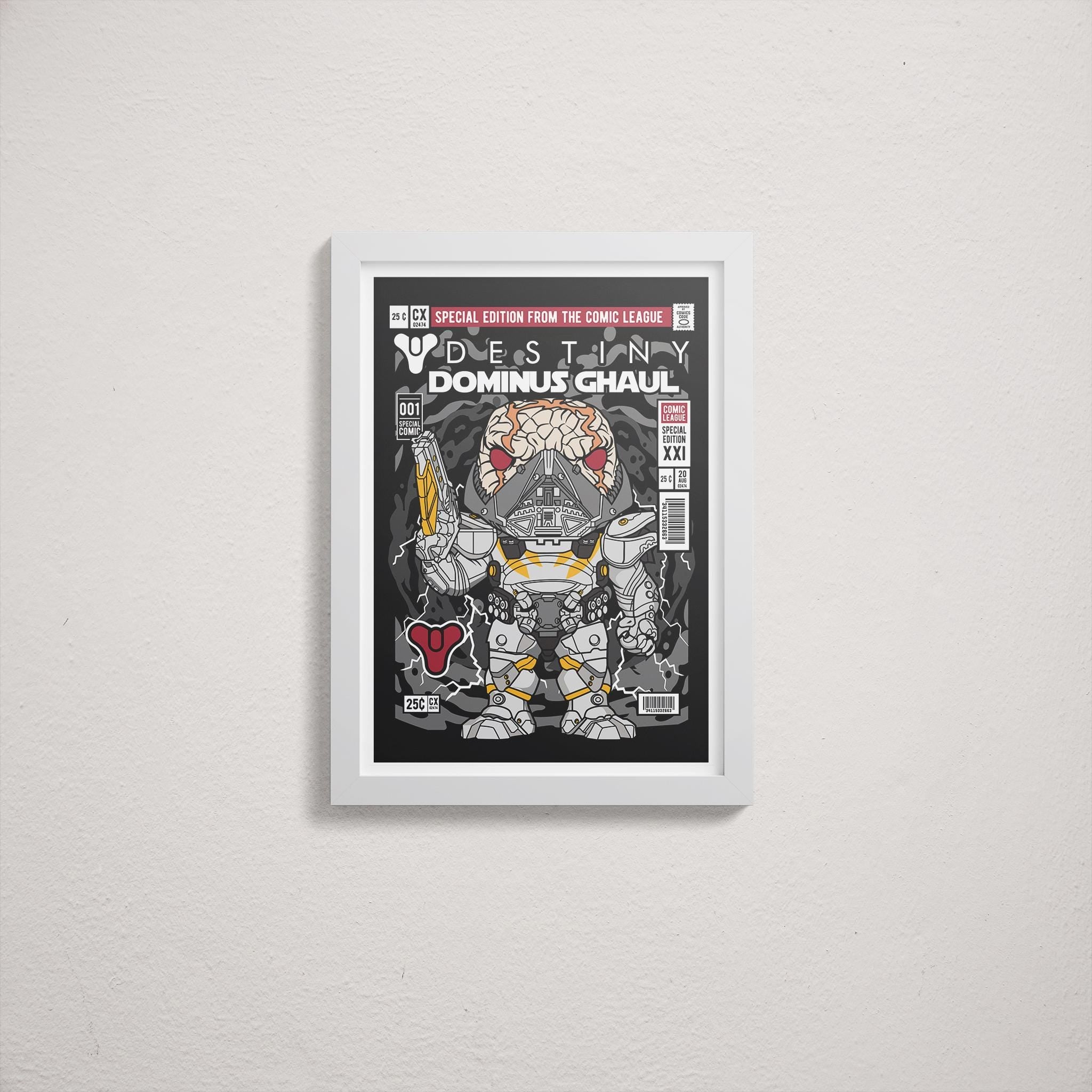 Framed Poster - Destiny Dominus Ghaul Comic Parody